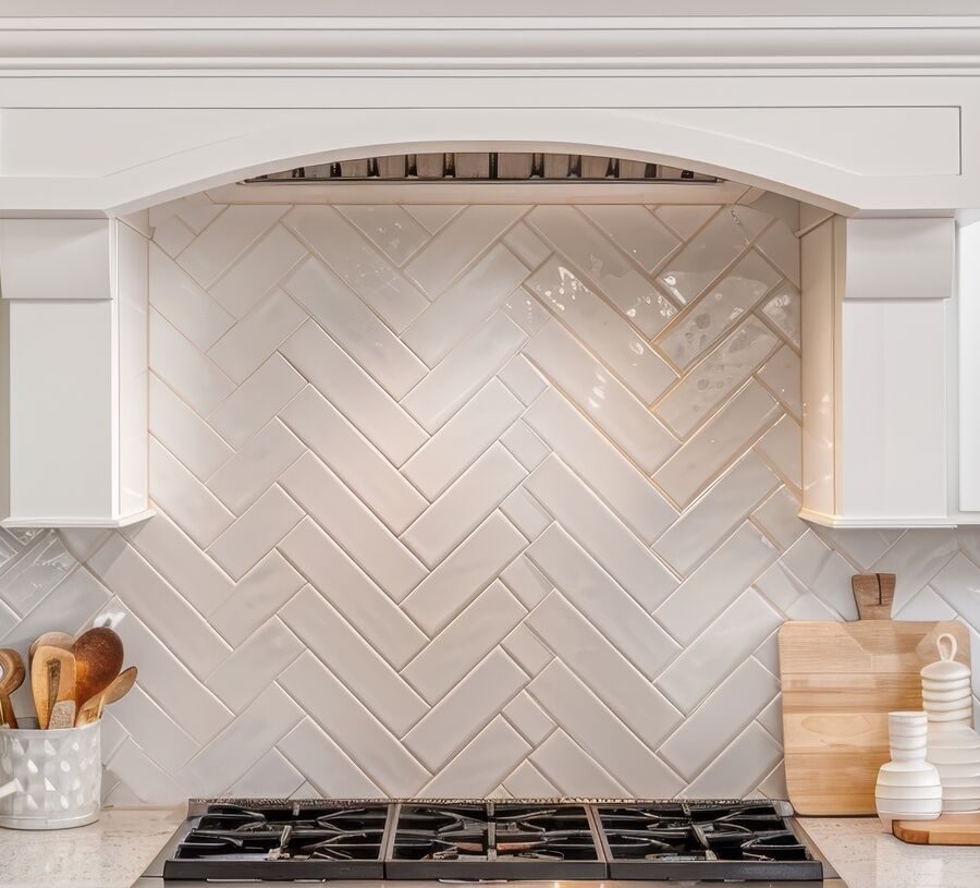 Kitchen backsplash tile installation
